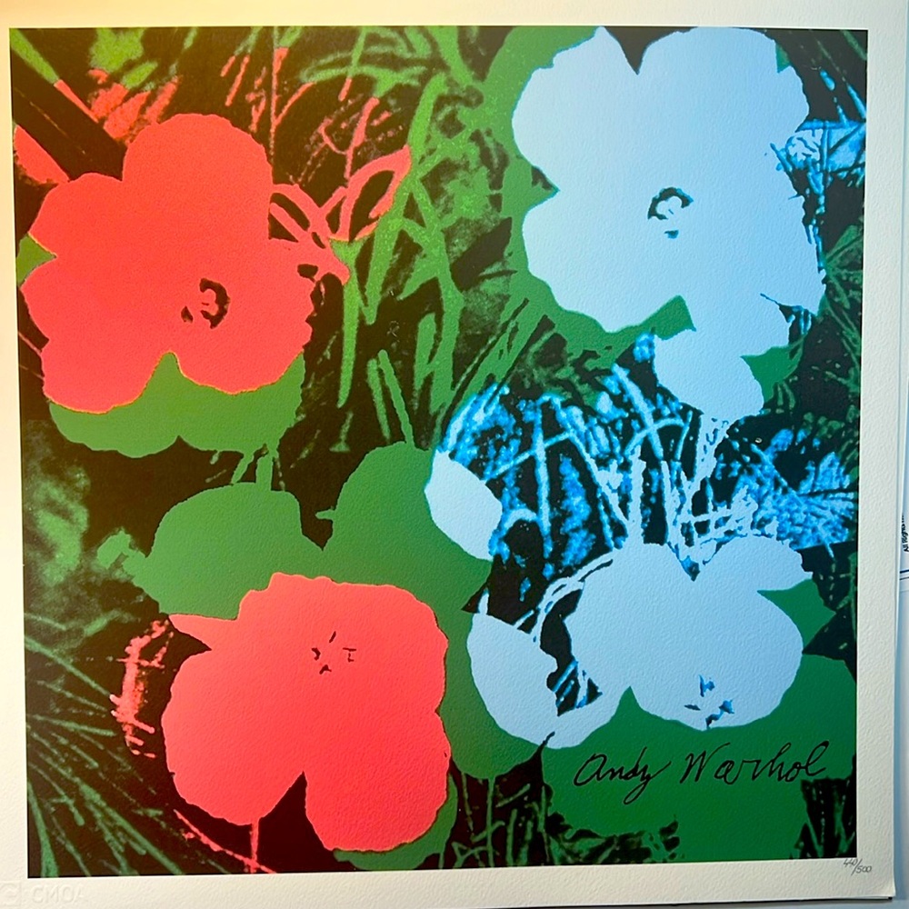 Andy Warhol flowers lithograph